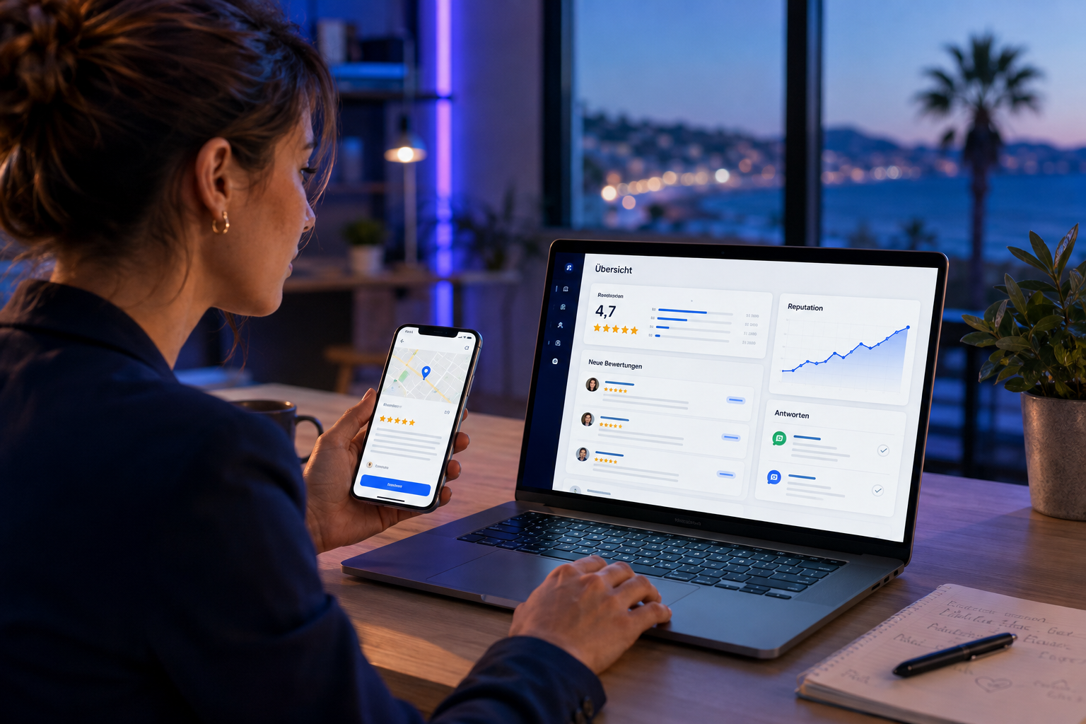 Professionelles Bewertungsmanagement für ein Google Unternehmensprofil